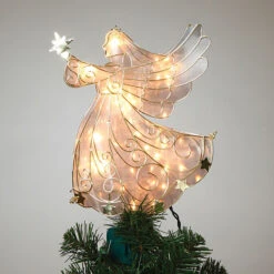 2022 Angel Lighted Tree Topper 11" - Gerson