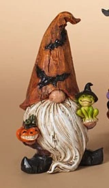 2023 Halloween Gnome TRIO - 5.9" FIGURINES - Gerson 6 2023 Halloween Gnome TRIO - 5.9" FIGURINES - Gerson - Image 4
