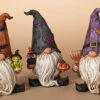 2023 Halloween Gnome TRIO - 5.9" FIGURINES - Gerson -Hallmark MAGIC Ornaments Shop 0000halloweengnome205