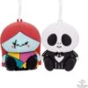 2023 Better Together Jack And Sally Magnetic Ornament Set *SHIPS JULY 17 -Hallmark MAGIC Ornaments Shop 000betterjacksally