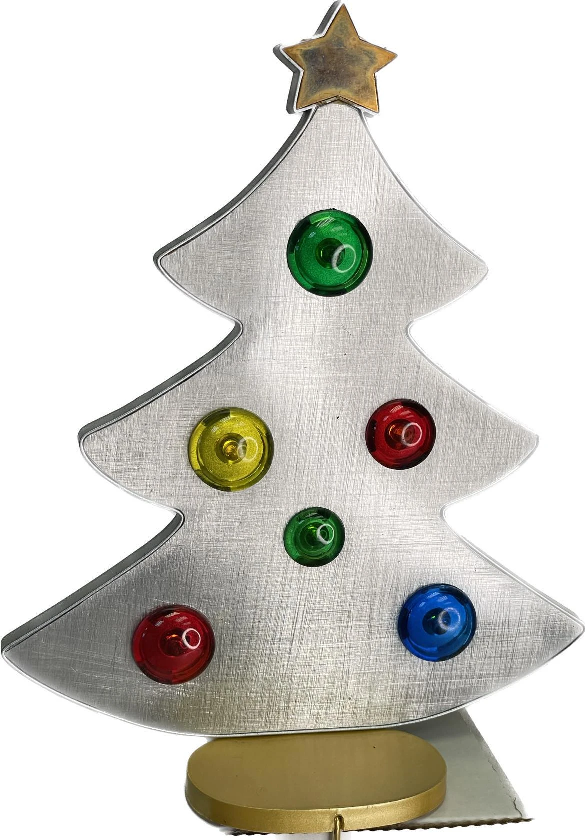 Lighted Silver Tree CANADIAN Rare EXCLUSIVE Stocking Hanger 5 Lighted Silver Tree CANADIAN Rare EXCLUSIVE Stocking Hanger - Image 3