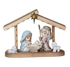 Precious Moments Nativity Set - 9"H Stable & 5 Figurines
