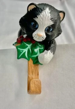 1986 Kitty Kat - Stocking Hanger *No Box -Hallmark MAGIC Ornaments Shop 1982kittystocking3