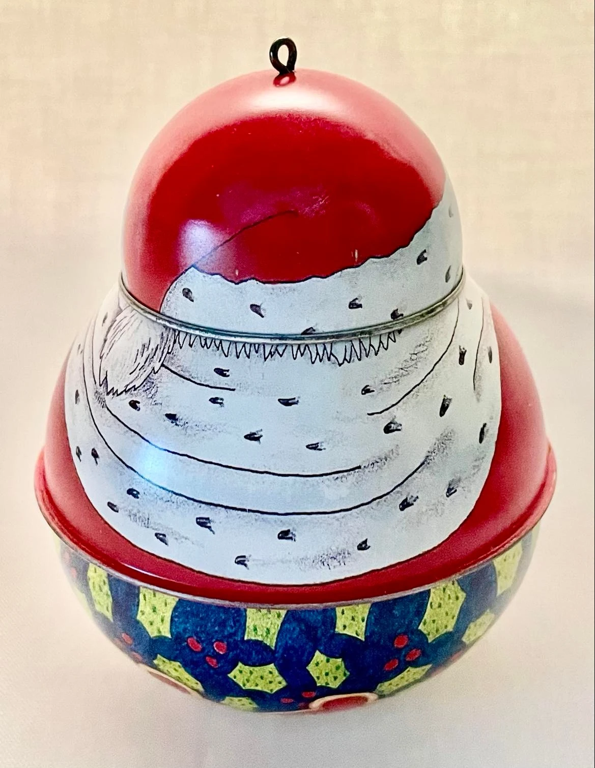 1992 Mary Engelbreit Santa CANCELED PRODUCTION VERY RARE *approx 24 Produced *Slightly Damaged Box 4 1992 Mary Engelbreit Santa CANCELED PRODUCTION VERY RARE *approx 24 Produced *Slightly Damaged Box - Image 2