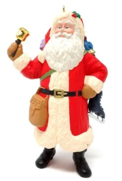 1993 Merry Olde Santa #4 - Santa With Toys & Ice Skates
