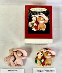 1996 Sister To Sister - ORIGINAL WAX SCULPT PROTOTYPE 9 1996 Sister To Sister - ORIGINAL WAX SCULPT PROTOTYPE -Hallmark MAGIC Ornaments Shop 1993sisterproto