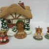 1995 Moustershire Christmas - Miniature Set Of 4 *ARTIST SIGNED By Dill Rhodus