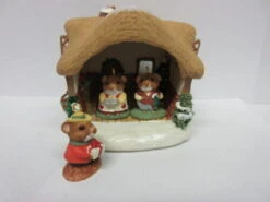 1995 Moustershire Christmas - Miniature Set Of 4 *ARTIST SIGNED By Dill Rhodus -Hallmark MAGIC Ornaments Shop 1995moustershire4