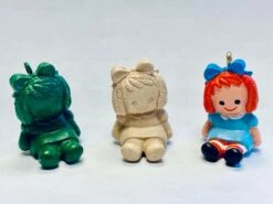 1996 Raggedy Ann -SET Of TWO Artist PROTOTYPE Miniature Ornaments