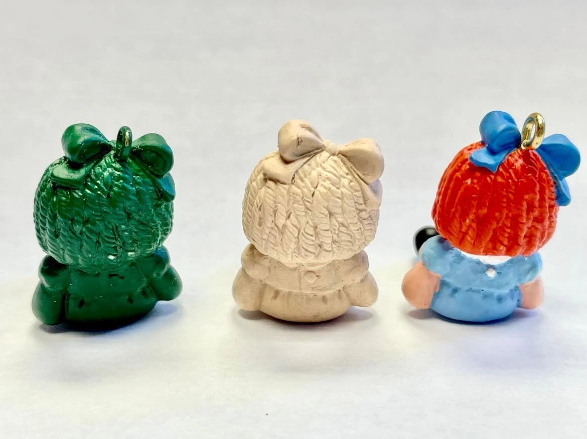 1996 Raggedy Ann -SET Of TWO Artist PROTOTYPE Miniature Ornaments 4 1996 Raggedy Ann -SET Of TWO Artist PROTOTYPE Miniature Ornaments - Image 2