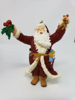 1998 Merry Olde Santa #9 - Santa With Bells & Holly