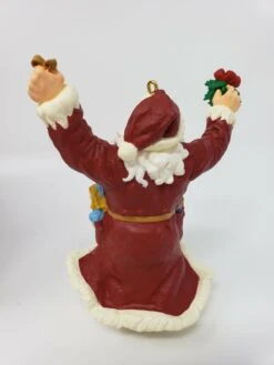 1998 Merry Olde Santa #9 - Santa With Bells & Holly -Hallmark MAGIC Ornaments Shop 1998merry2