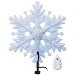 2018 Stunning Snowflake MUSIC & LIGHT SHOW Tree Topper -Hallmark MAGIC Ornaments Shop 1qfm1246r