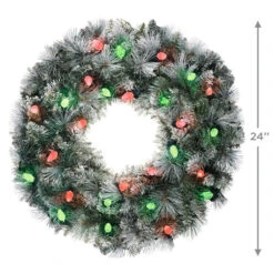 2020 Sound-a-Light 24" WREATH - INTERACTIVE MUSIC & LIGHT -Hallmark MAGIC Ornaments Shop 1qfm3384 03