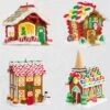 2018 Gingerbread Village Set/4 - Complement To Noelville Series -Hallmark MAGIC Ornaments Shop 1qgo2226