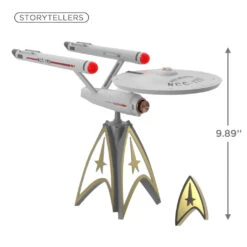 2022 Star Trek USS Enterprise Interactive Tree Topper - *Sound/Light Show 10 2022 Star Trek USS Enterprise Interactive Tree Topper - *Sound/Light Show -Hallmark MAGIC Ornaments Shop 1qxi6004 03