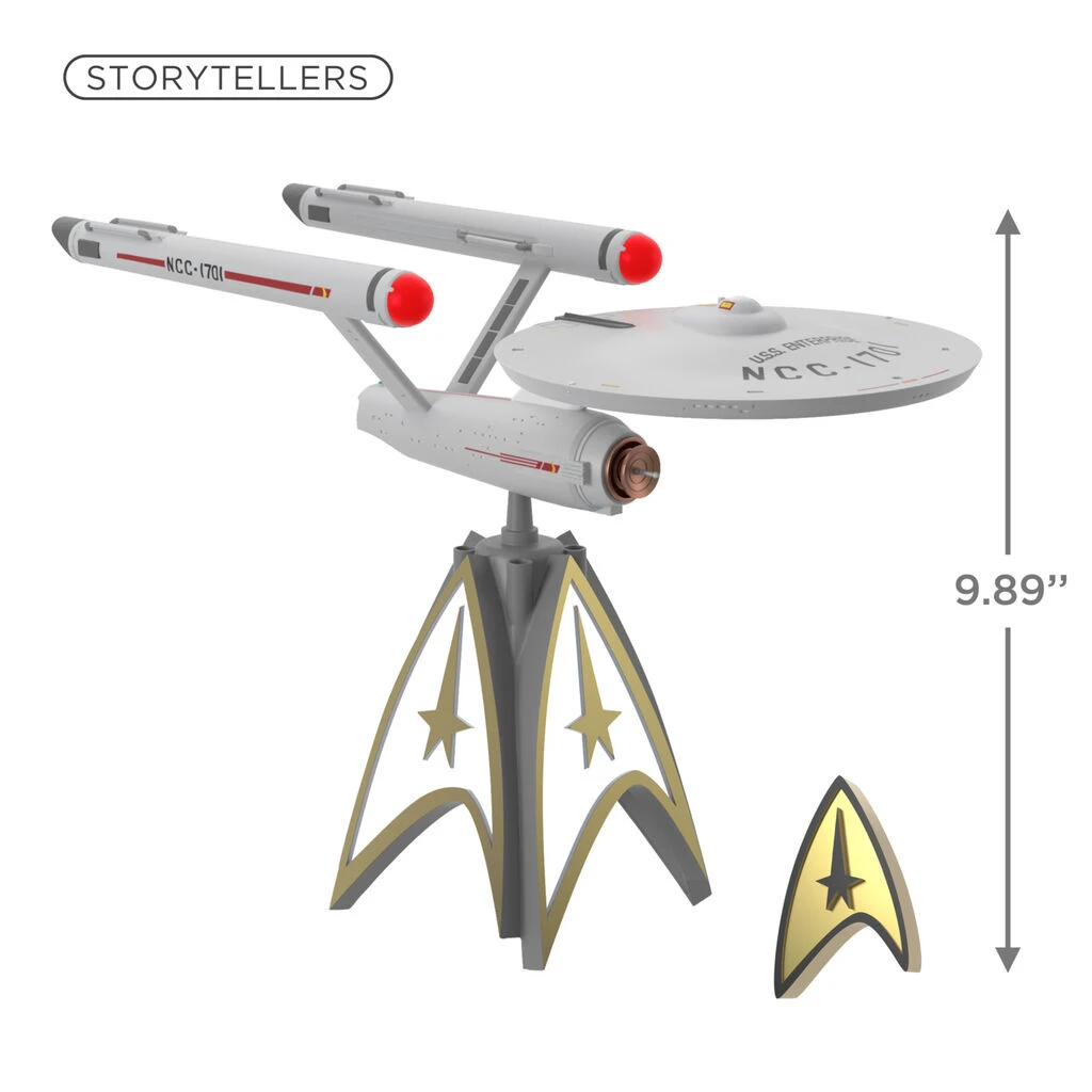 2022 Star Trek USS Enterprise Interactive Tree Topper - *Sound/Light Show 5 2022 Star Trek USS Enterprise Interactive Tree Topper - *Sound/Light Show - Image 3