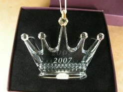 2007 Hallmak Logo Full Lead Crystal Crown - *No Box -Hallmark MAGIC Ornaments Shop 2007crown2 1