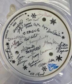 2009 Ornament Express, *FULLY SIGNED By 21 Artists *Music/ Motion TRAIN BASE - Club Event Excl -Hallmark MAGIC Ornaments Shop 2009ornamentexpresssignatures