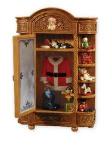 2010 Santa's Armoire - Brown - Artist Signed By Terri Steiger