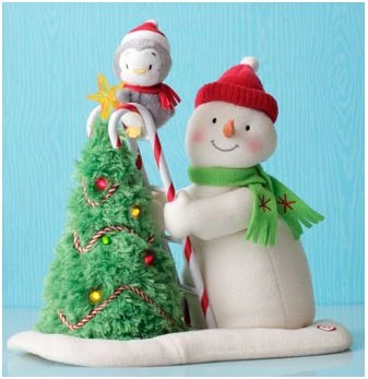 2010 Tree Trimming Snowman - Plush Tabletopper - Hard To Find! - WITH TAG 3 2010 Tree Trimming Snowman - Plush Tabletopper - Hard To Find! - WITH TAG
