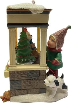 2013 Christmas Window, Kirlin's - RARE REPAINT *Slightly Damaged Box -Hallmark MAGIC Ornaments Shop 2013kirlins