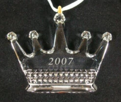 2007 Hallmak Logo Full Lead Crystal Crown - Rare, Never Sold In Stores