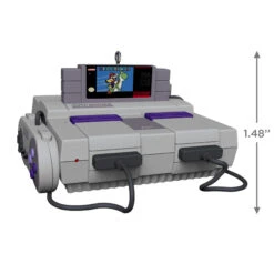 2021-22 Super NES Console *Light & Sound -Hallmark MAGIC Ornaments Shop 202120nes201