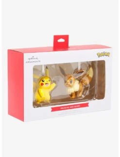 2022 Pokemon Pikachu And Eevee Set Of 2 , Hallmark Red Box -Hallmark MAGIC Ornaments Shop 2022pikachueevee