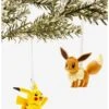 2022 Pokemon Pikachu And Eevee Set Of 2 , Hallmark Red Box