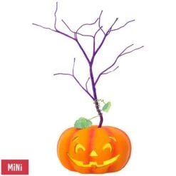 2018 Halloween - Jack O Lantern Miniature Tree - LED Lighted