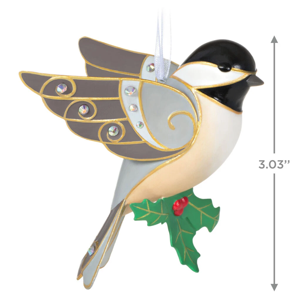 2020 Beauty Of Birds Beautiful Black Capped Chickadee -Premium Porcelain 4 2020 Beauty Of Birds Beautiful Black Capped Chickadee -Premium Porcelain - Image 2