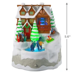 2020 Christmas Cabin -*Magic Light/Sound/Motion- Slightly Damaged Box -Hallmark MAGIC Ornaments Shop 5999qgo1774 03 1