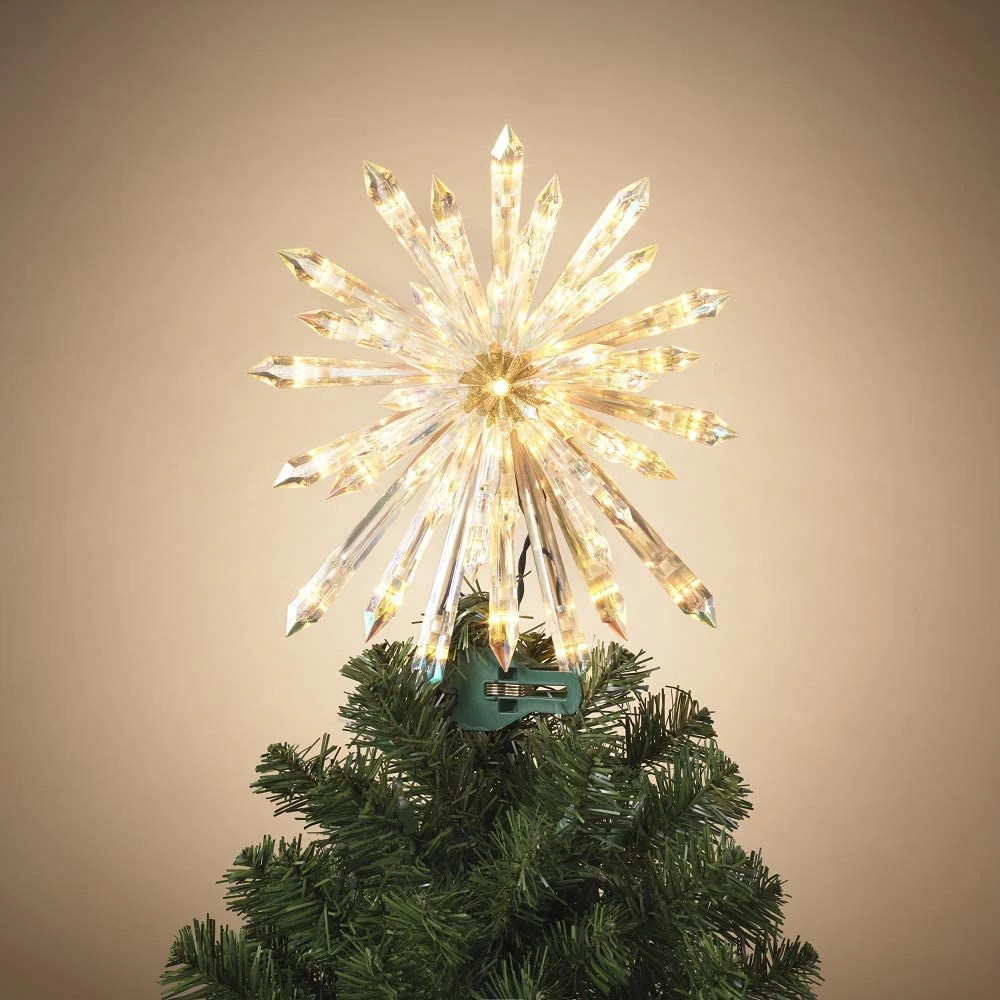 2022 Crystal Tree Topper 50 Lights , 13.5" 4 2022 Crystal Tree Topper 50 Lights , 13.5" - Image 2