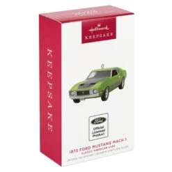 2023 Classic American Cars #33rd, 1973 Ford Mustang Mach 1 * SHIPS JULY 17 -Hallmark MAGIC Ornaments Shop Vintage Ford Mustang Car Keepsake Ornament 2199QXR8157 04