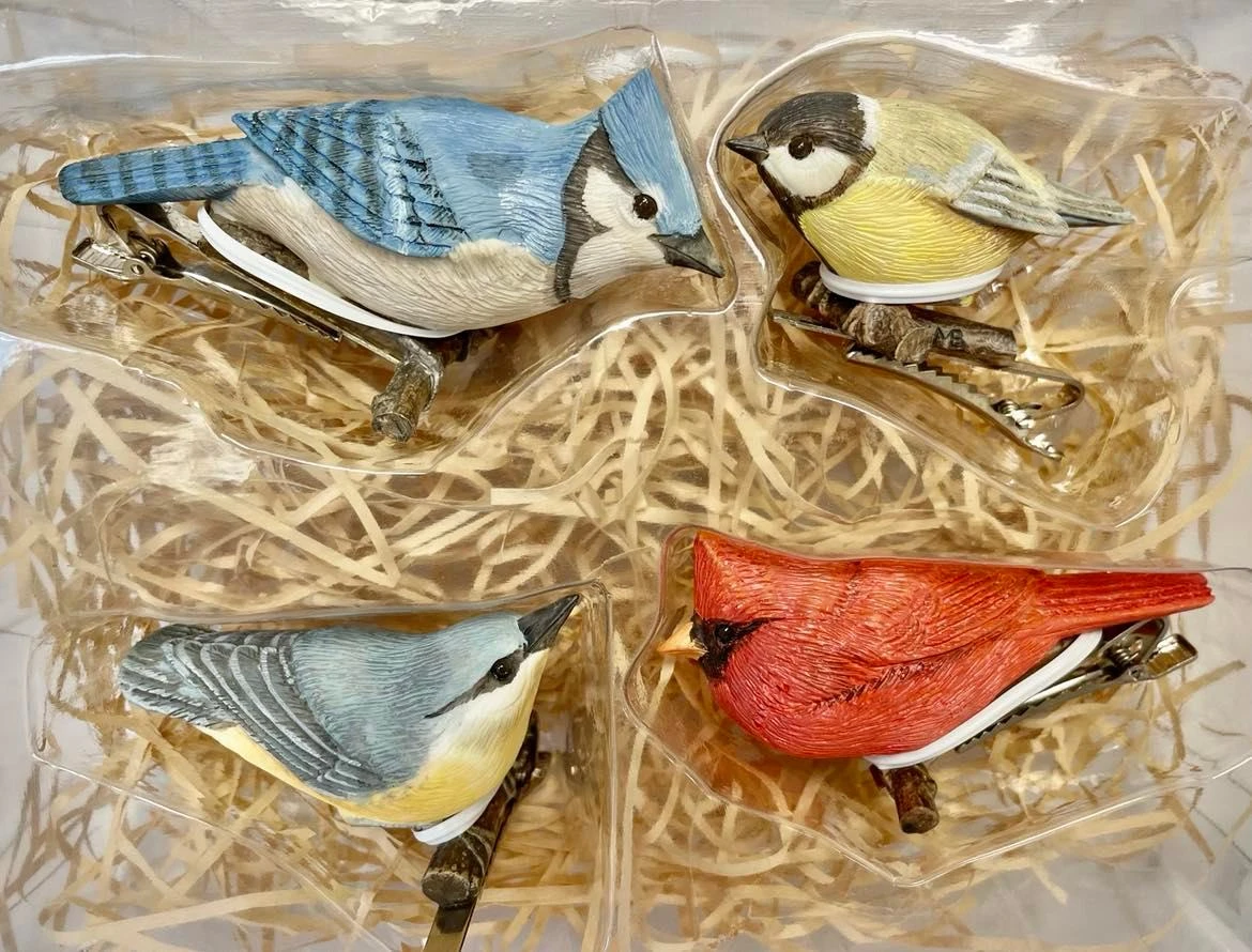 Marjolein Bastin CLIP ON BIRDS Set Of 4 By Hallmark Natures Sketchbook *LOW Production 3 Marjolein Bastin CLIP ON BIRDS Set Of 4 By Hallmark Natures Sketchbook *LOW Production