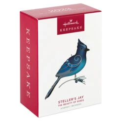2023 Beauty Of Birds #19 Steller's Jay - JUST ARRIVED!! 9 2023 Beauty Of Birds #19 Steller's Jay - JUST ARRIVED!! -Hallmark MAGIC Ornaments Shop blue jay bird keepsake ornament 1799qxr8057 04