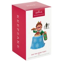 2023 Elf Did You Hear That? *Magic *Ships JULY 17 -Hallmark MAGIC Ornaments Shop buddy the elf with spaghetti keepsake ornament 2099qxi6097 04