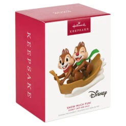 2023 Disney Chip And Dale Snow Much Fun! *Ships JULY 17 -Hallmark MAGIC Ornaments Shop chip and dale chipmunks sledding keepsake ornament 2099qxd6567 04