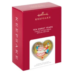 2021 Cookie Cutter Christmas TEN Sweet Years - LIMITED EDITION 10 2021 Cookie Cutter Christmas TEN Sweet Years - LIMITED EDITION -Hallmark MAGIC Ornaments Shop cookie cutter mouse ten sweet years special edition keepsake ornament 1799qxe3282 04