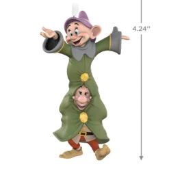 2023 Disney Snow White And The Seven Dwarfs Dancing Duo *Ships OCT 16 -Hallmark MAGIC Ornaments Shop dopey and sneezy dwarfs keepsake ornament 2999qxd6719 03