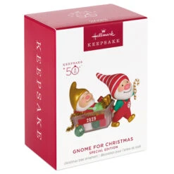 2023 Gnome For Christmas REPAINT Limited Edition *SHIPS JULY 17 -Hallmark MAGIC Ornaments Shop gnomes with christmas decorations keepsake ornament 2199qgo2817 04