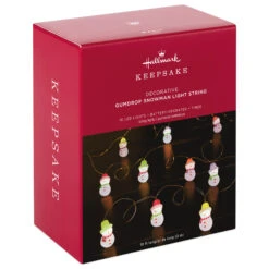 2023 Gumdrop Snowman Light String * SHIPS JULY 17 -Hallmark MAGIC Ornaments Shop gumdrop snowman keepsake christmas light string 1qsb6279 04