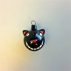 2003 Halloween Pumpkins & Cats Glass Ornaments - RARE ! -Hallmark MAGIC Ornaments Shop halloween3