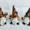 2022 Harvest Gnome TRIO - 6.1" Figurines By Gerson - JUST ARRIVED
