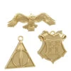 2023 Harry Potter The Wizarding World - MINIATAURE Set Of 3 * SHIPS OCT 16 -Hallmark MAGIC Ornaments Shop hogwarts crest owl deathly hallows keepsake ornaments 2199qxm9249 01