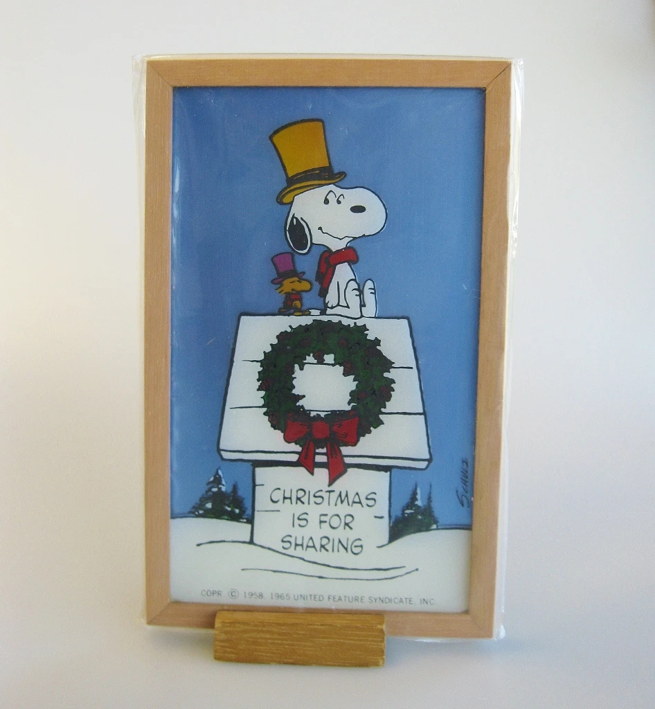 1979 Christmas Is For Sharing - RARE Little Gallery Iridescent Plaque 3 1979 Christmas Is For Sharing - RARE Little Gallery Iridescent Plaque