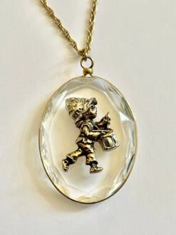 Little Gallery THE LITTLE DRUMMER BOY Lead Crystal Pendant By Mary Hamilton