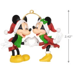 2023 Disney Mickey And Minnie A Season Of Love *Ships OCT 16 -Hallmark MAGIC Ornaments Shop mickey and minnie hands heart keepsake ornament 2099qxd6667 03