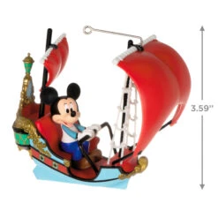 2023 Disney Off To Never Land! *Ships JULY 17 -Hallmark MAGIC Ornaments Shop mickey peter pan pirate ship keepsake ornament 2199qxd6569 03
